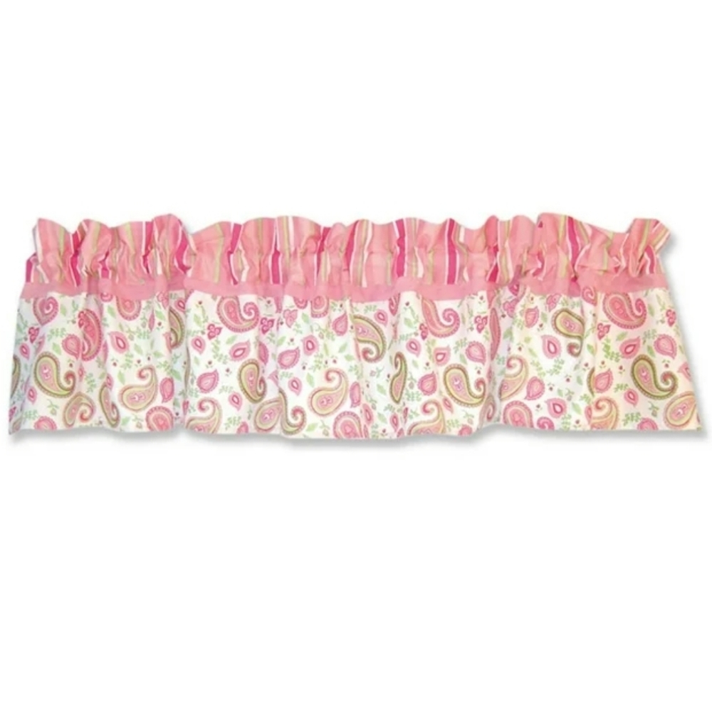 Trend Lab Baby Window Valence Paisley Park Pink